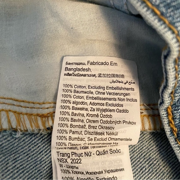 COTTON:ON Womens Curve A-Line High Rise Denim Short Lagoon Blue Size 18 NWT - Picture 9 of 10